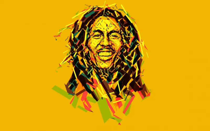 Bob Marley Abstract Artwork 8k Wallpaper