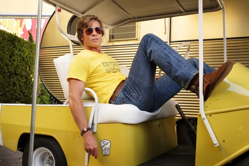 Brad Pitt In Once Upon A Time In Hollywood Wallpaper