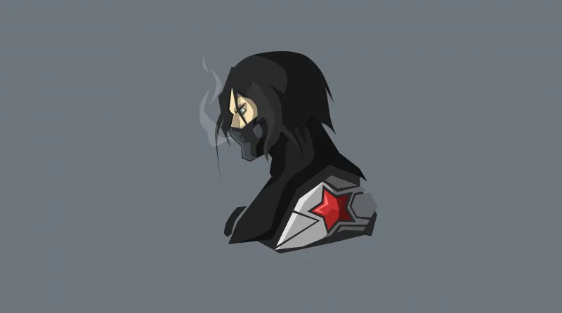 Bucky Barnes Minimalism Wallpaper