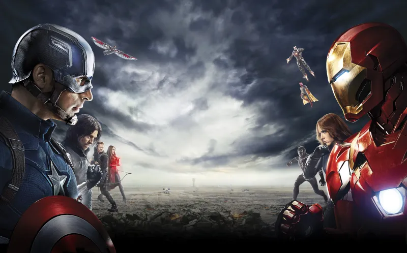 Captain America Civil War Heroes 5k Wallpaper