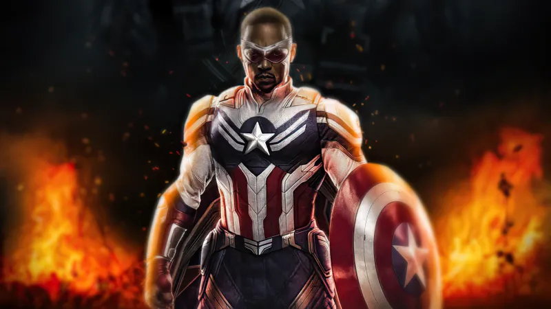 Captain America Sam Wilson 4k Wallpaper