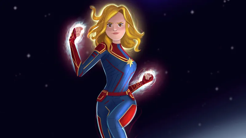 Captain Marvel Avenge The Fallen 5k Wallpaper