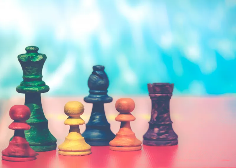 Chess Figures 5k Wallpaper