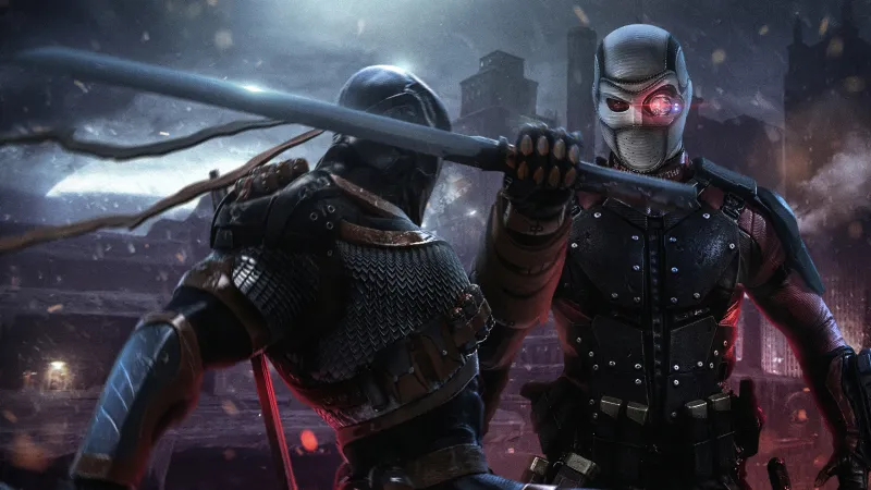 Deathstroke Vs Deadshot 4k Wallpaper