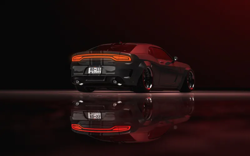 Dodge Charger Coupe Rear 4k Wallpaper