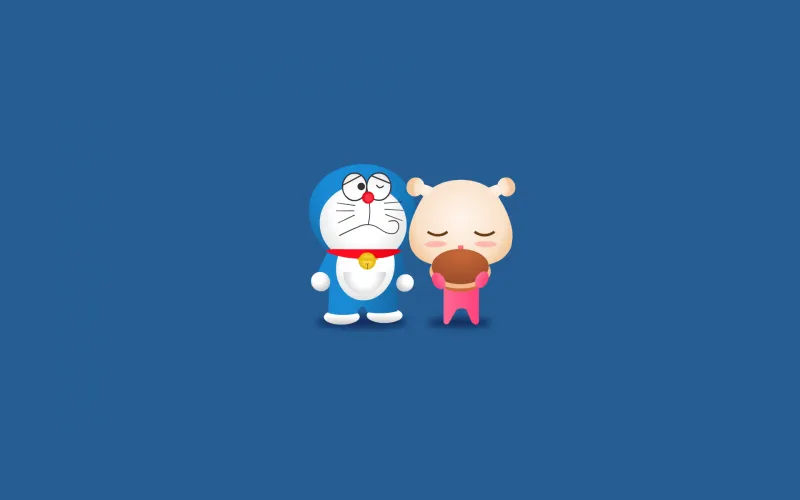 Doraemon Minimalism Wallpaper