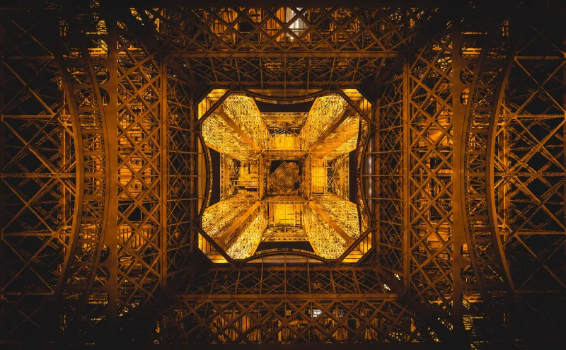 Eiffel Tower Paris France Abstract 5k Wallpaper