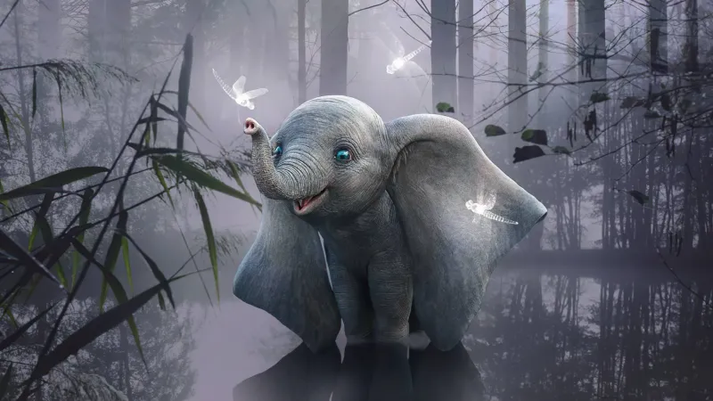 Elephant Is This Heaven 4k Wallpaper