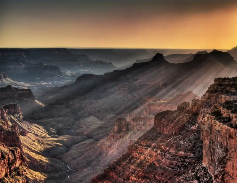 Grand Canyon Golden Hour 5k Wallpaper