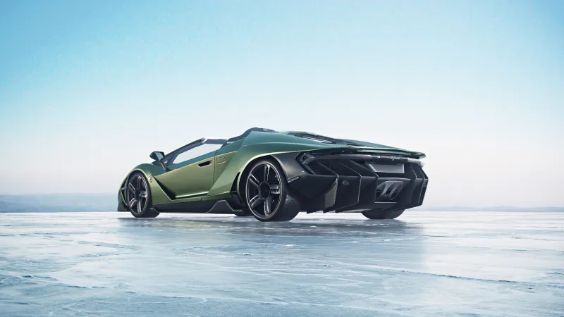 Green Lamborghini Centenario 5k Wallpaper