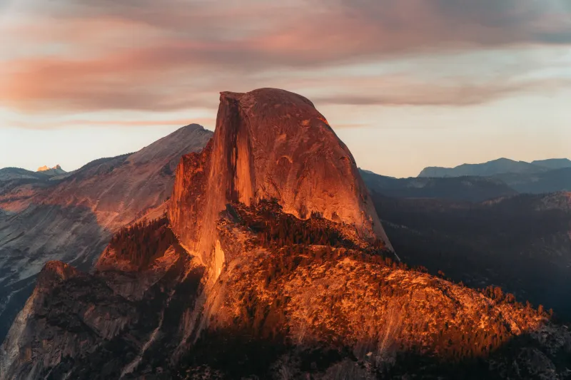 Half Dome Granite Dome In California Wallpaper