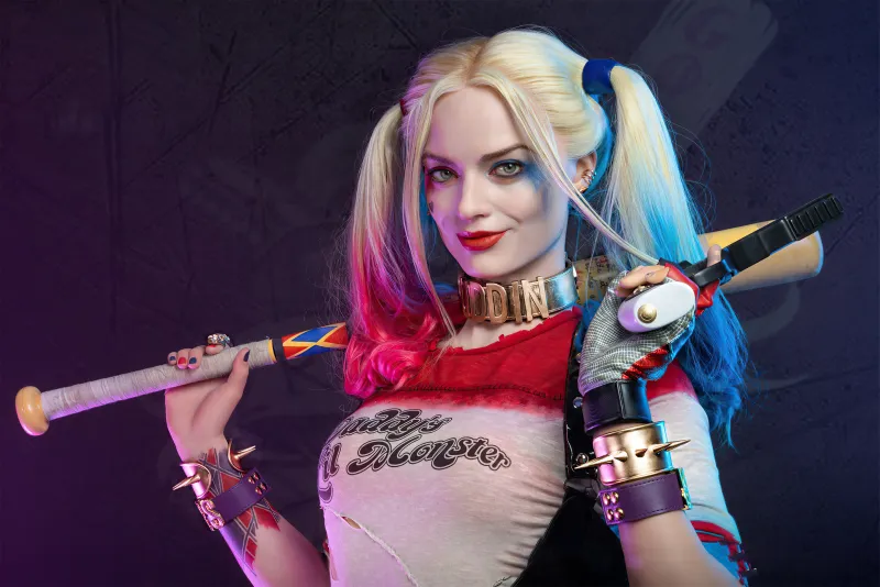 Harley Quinn X Margot Robbie 4k Wallpaper