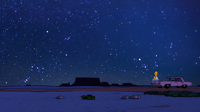 Homer Simpson Alone Life 4k Wallpaper