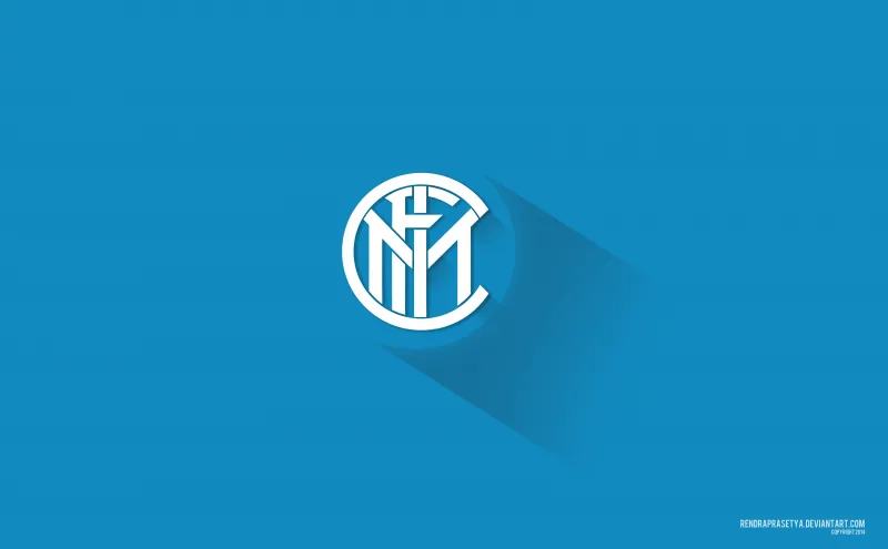 Inter Milan Material Design Logo 5k Wallpaper