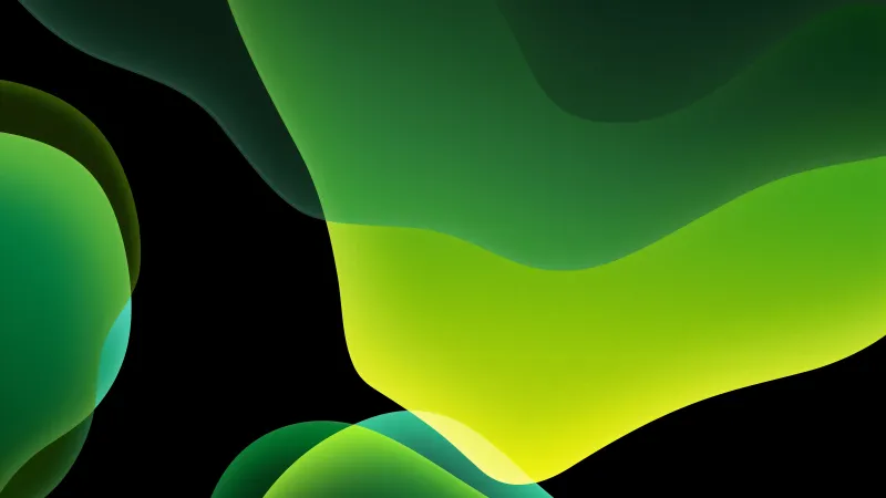 Ios 13 Green Dark 5k Wallpaper