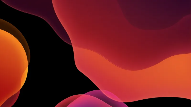 Ios 13 Red Dark 5k Wallpaper