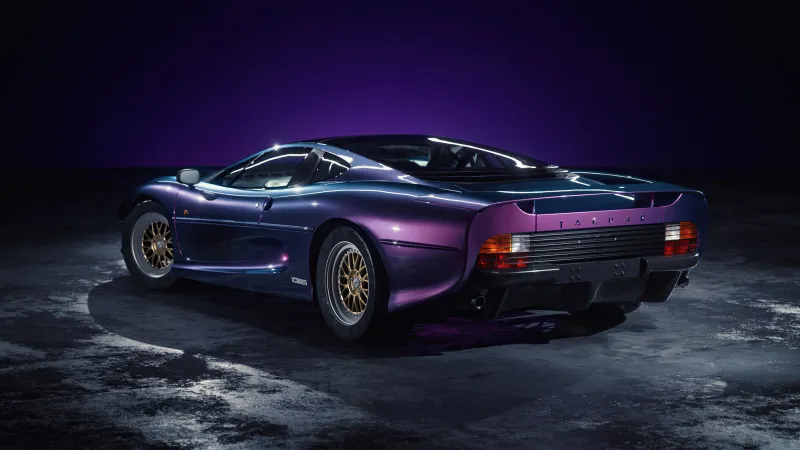 Jaguar XJ 220 Purple 4k Wallpaper