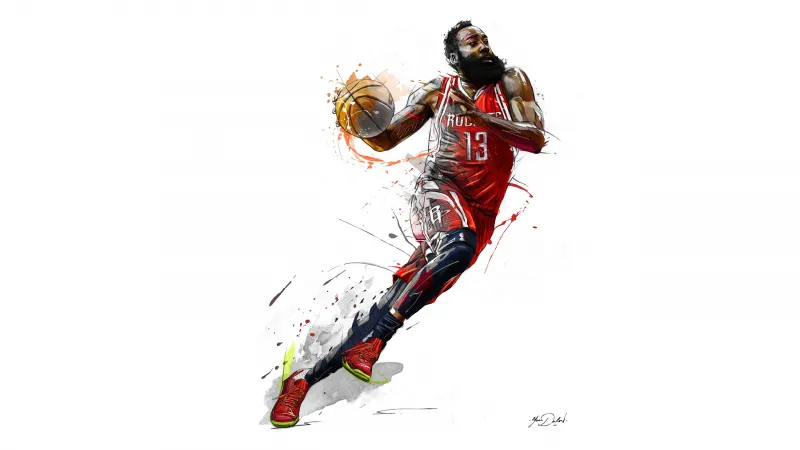 James Harden 5k Art Wallpaper