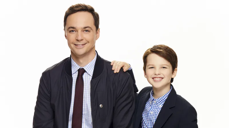 Jim Parsons And Young Sheldon Wallpaper