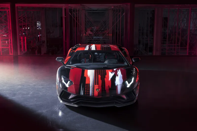 Lamborghini Aventador S By Yohji Yamamoto Front View 10k Wallpaper