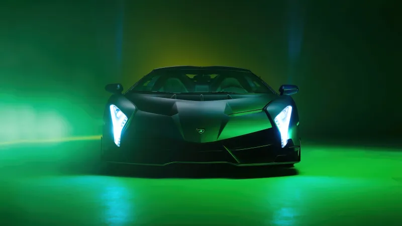 Lamborghini Veneno Roadster 5k Wallpaper