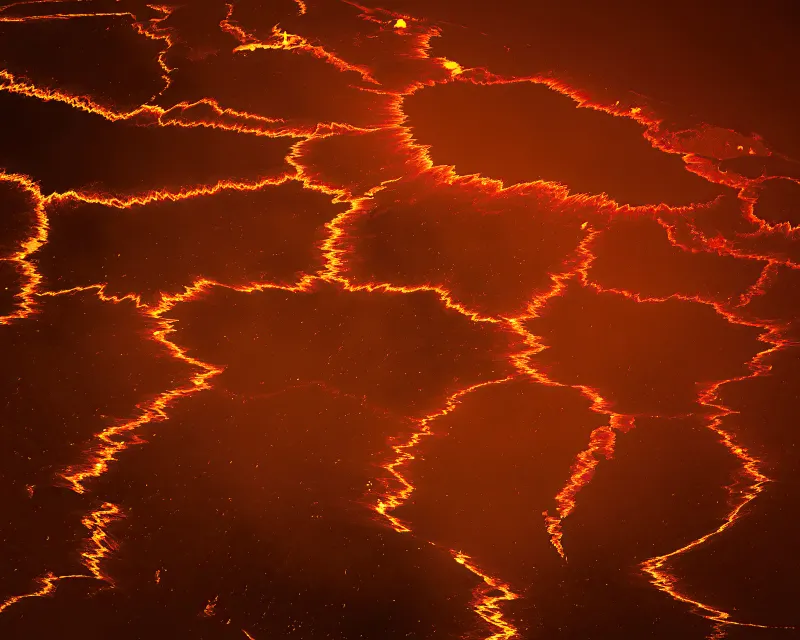 Lava Lake Active Valcano Wallpaper