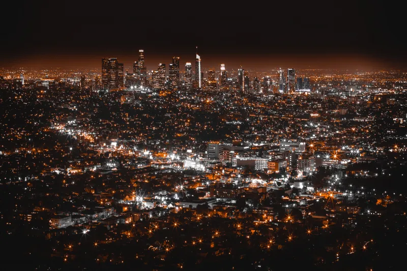 Los Angles Night View Wallpaper