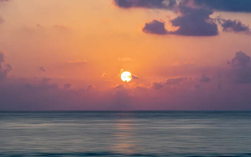 Maldive Islands Sunrise 5k Wallpaper