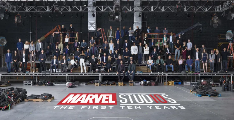 Marvel 10 Year Anniversary Class Photo Wallpaper