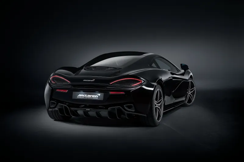 McLaren 570GT MSO Black Collection 2018 Rear Wallpaper