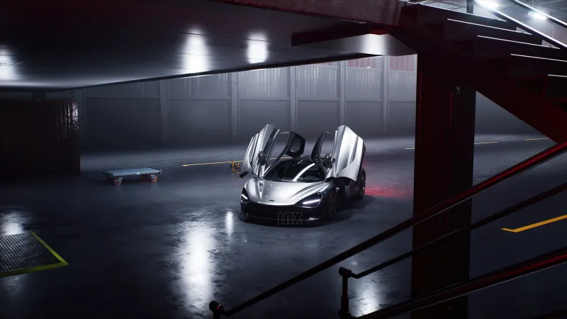 Mclaren 720s Scissor Doors Wallpaper