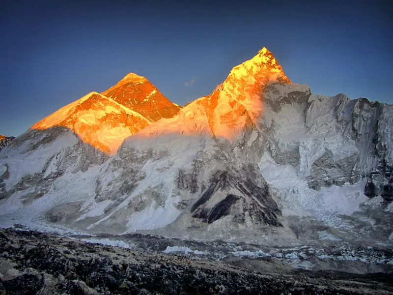 Mount Everest Sunset 4k Wallpaper