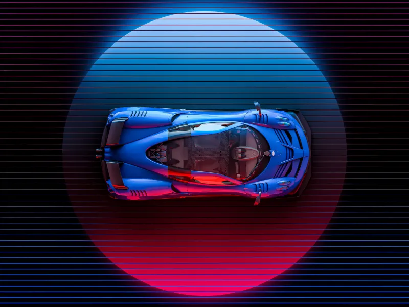 Pagani Huayra Art 4k Wallpaper