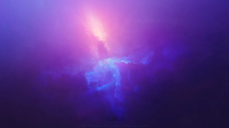 Purple Space Cosmos Abstract 4k Wallpaper