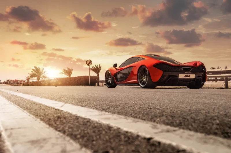 Red Mclaren P1 4k Wallpaper