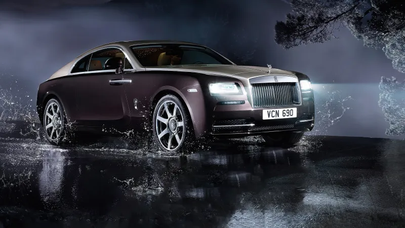 Rolls Royce Wraith In Rain 4k Wallpaper