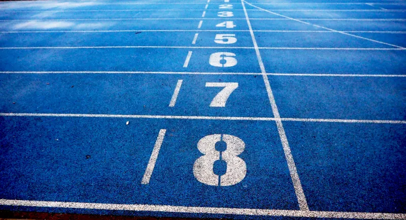 Running Track Numbers Wallpaper