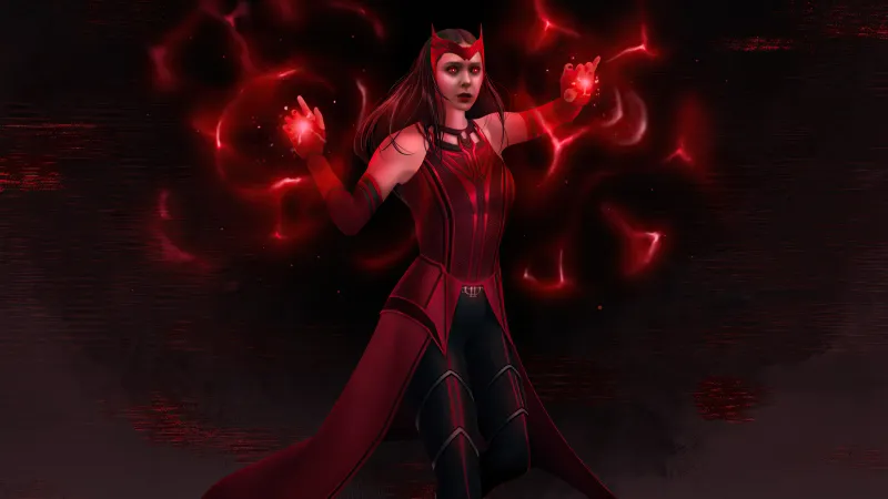 Scarlet Witch WandaVision Fan Art 5k Wallpaper