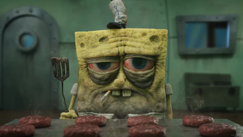 Spongebob Cooking Time Wallpaper