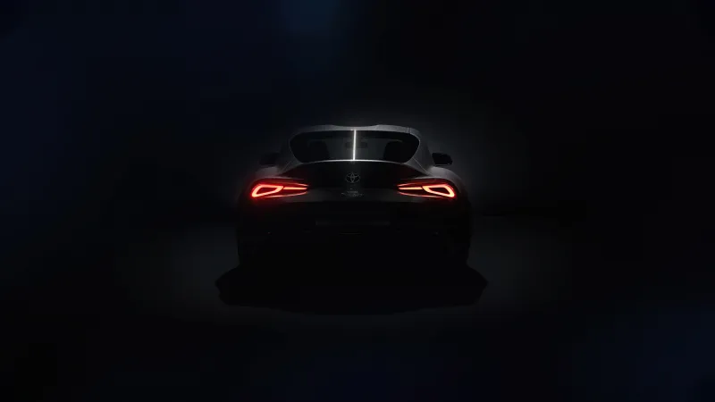 Toyota Supra Rear 5k Wallpaper