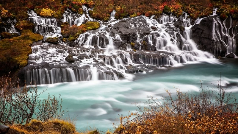 Earth WaterFall Clouds HD Wallpaper