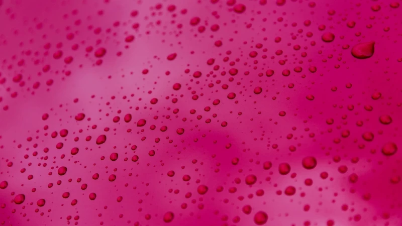 Surface Drops Pink 4K HD Wallpaper