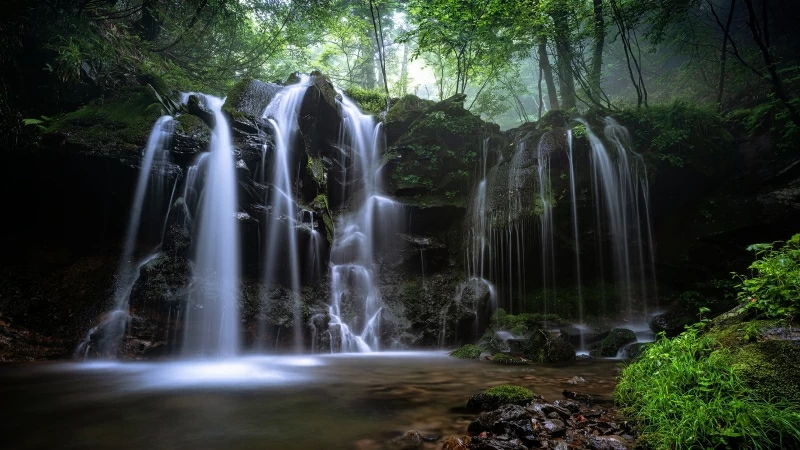 Earth Waterfall 4K HD Wallpaper