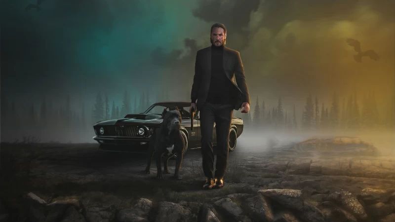 2020 John Wick Dog 4K HD Wallpaper