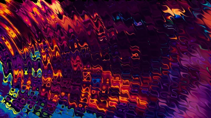 Multi Coloured Abstract Wave 4K  HD Wallpaper