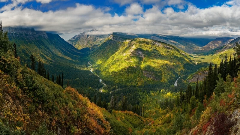 Green Covered Mountain Under White Clouds With Green Trees During Daytime 4K HD Nature Wallpaper