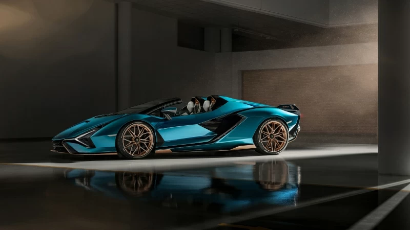 Lamborghini SiÃ¡n Roadster 2020 4K 5K HD Cars Wallpaper