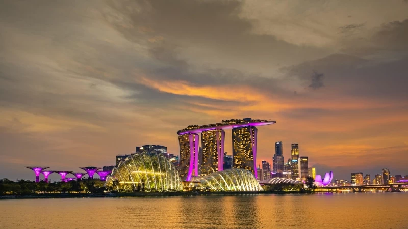 Singapore Buildings 4K 5K HD Travel Wallpaper