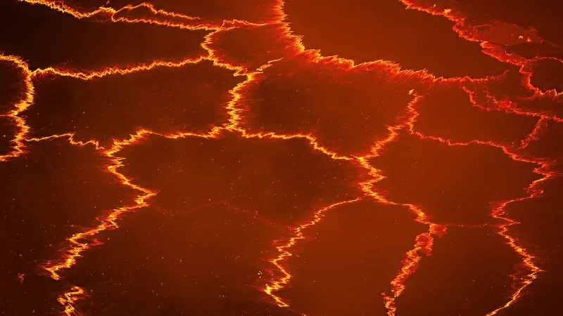 Lava Lake Active Valcano 4K HD Nature Wallpaper