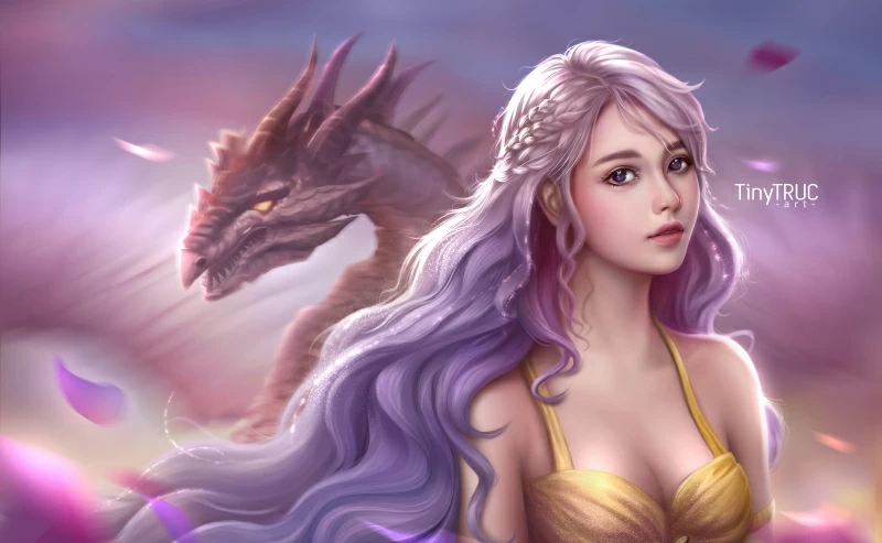 Daenerys Targaryen Fantasy Art 4k Wallpaper